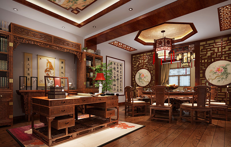 中式設(shè)計展廳——紅木家具不一樣的體驗館