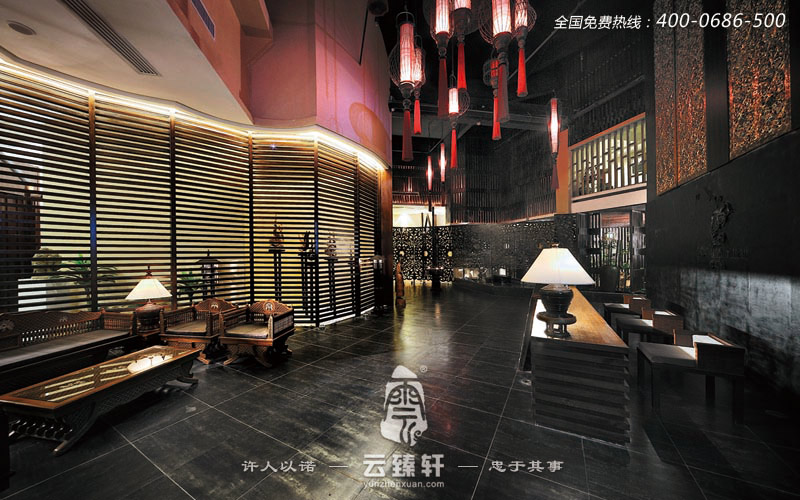 新中式婭太水療會(huì)所裝修效果圖