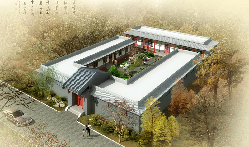 闡述中式設(shè)計四合院最具特色的風(fēng)水哲學(xué)“坎宅巽門
