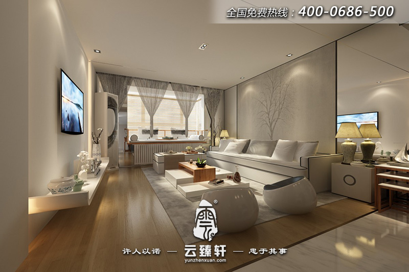 禪意家居設(shè)計客廳效果圖