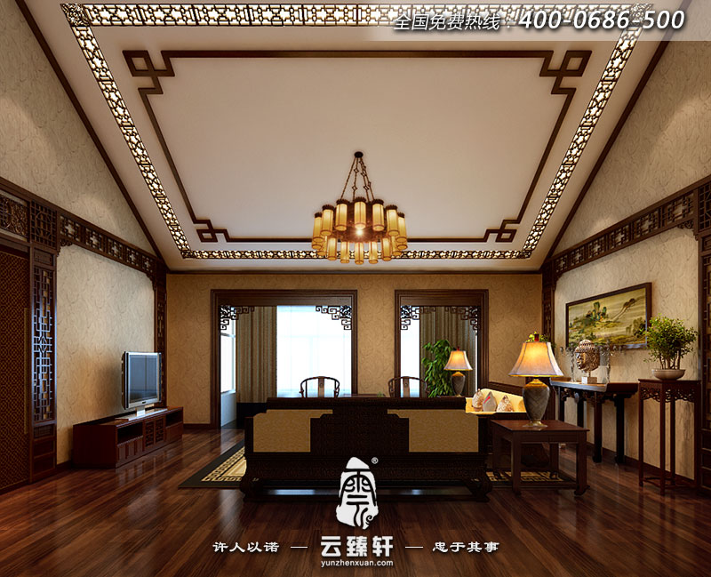 中式風(fēng)格客廳效果圖