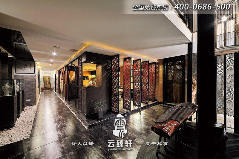 茶館樓梯口處設(shè)計