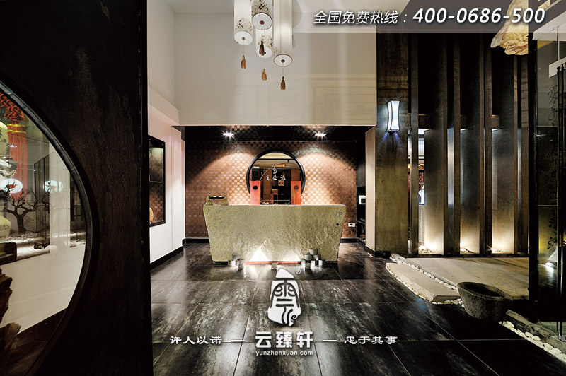茶館入口設(shè)計效果圖