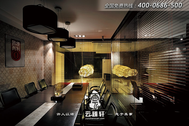 禪意大會(huì)議室的裝飾圖片