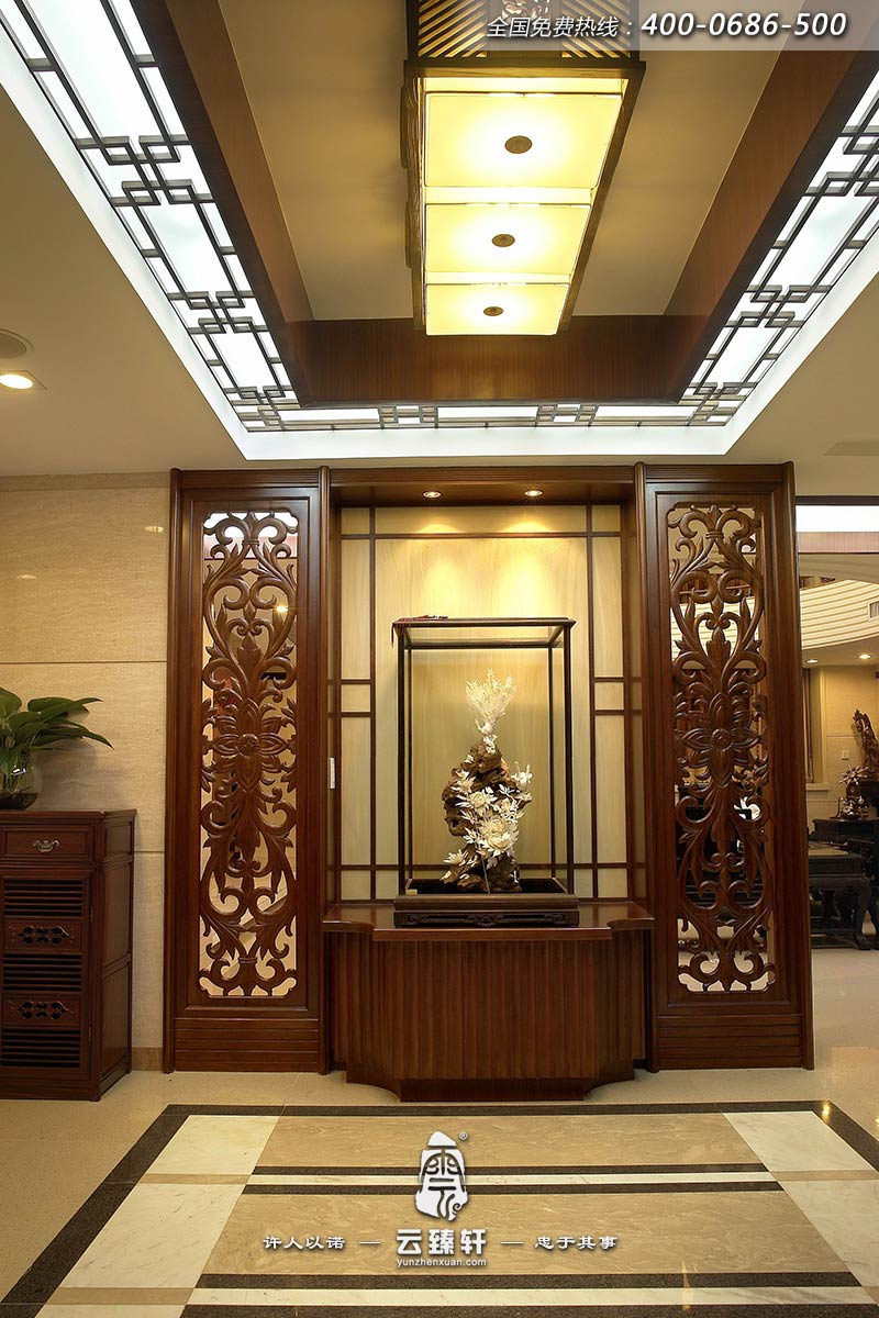 中式別墅玄關(guān)裝飾