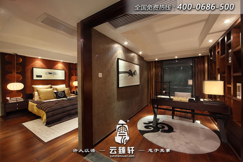 現(xiàn)代中式風格別墅臥室圖片