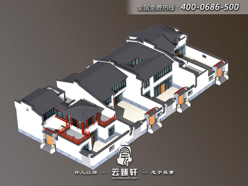 北京四合院整體鳥(niǎo)瞰圖