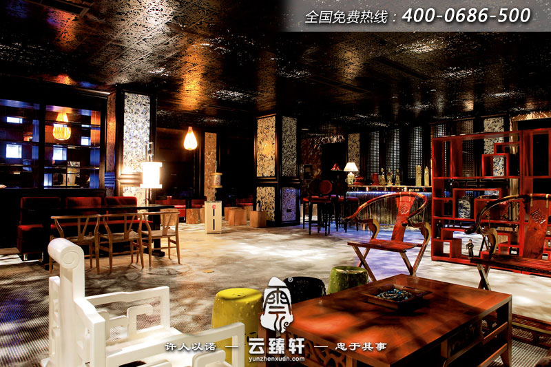 中式餐廳裝修效果圖
