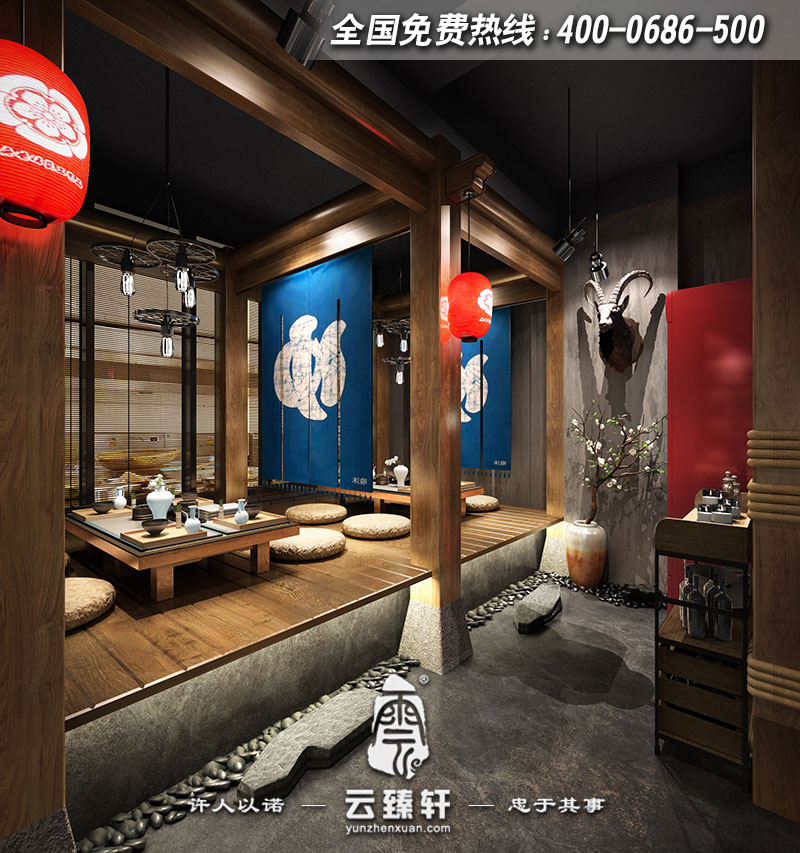 簡約中式餐廳的榻榻米空間設(shè)計效果圖