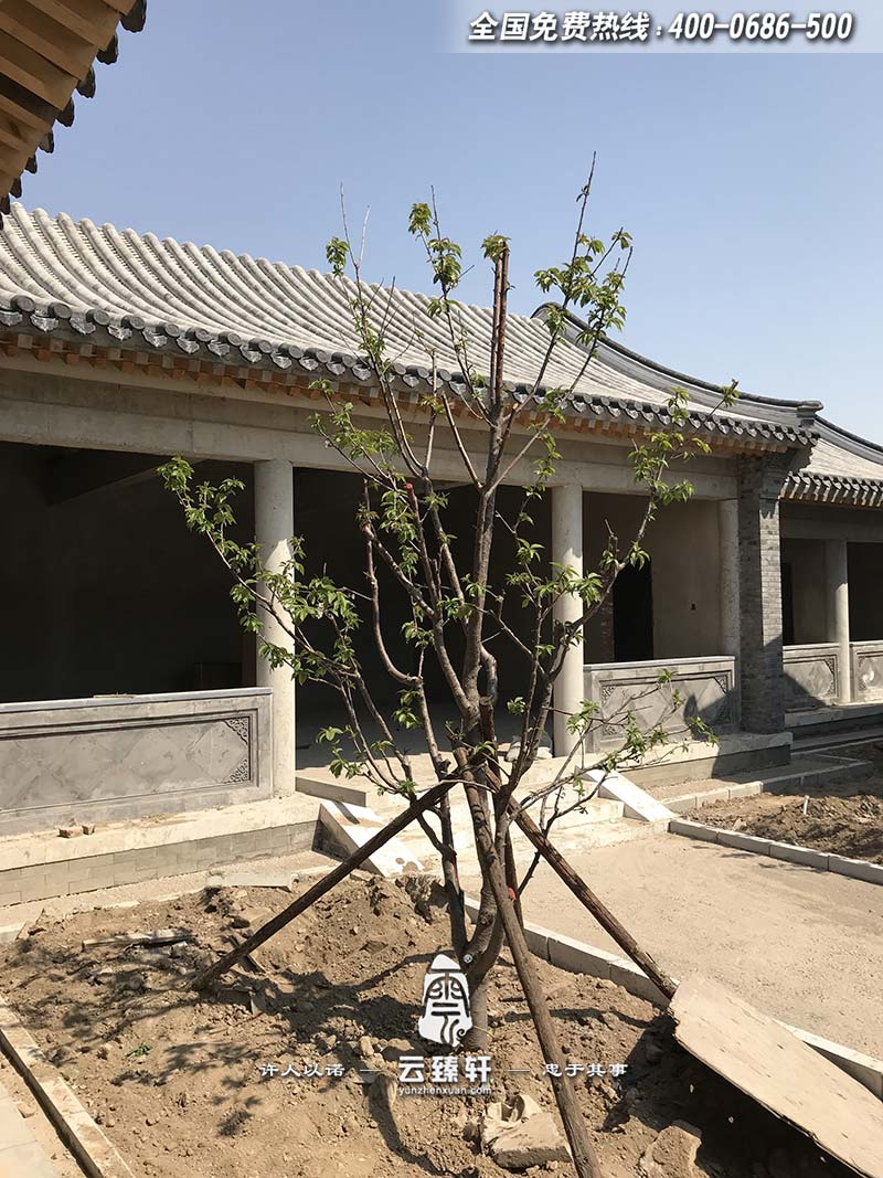 四合院院內(nèi)施工現(xiàn)場圖